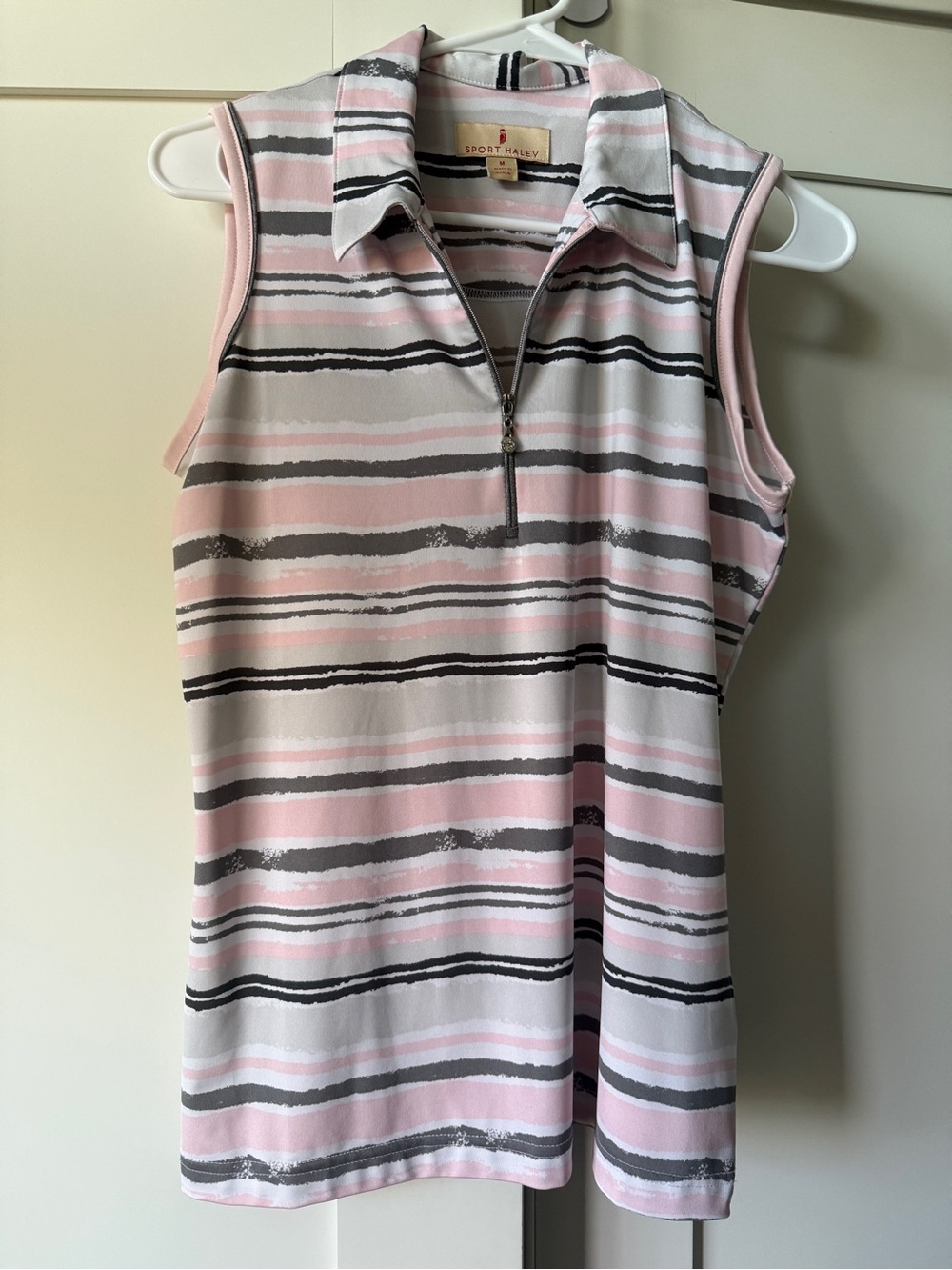 Striped Golf Polo, Size M by Sport Haley